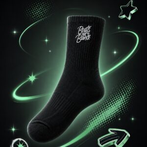 Beats and Bands Socks- black 2 pack